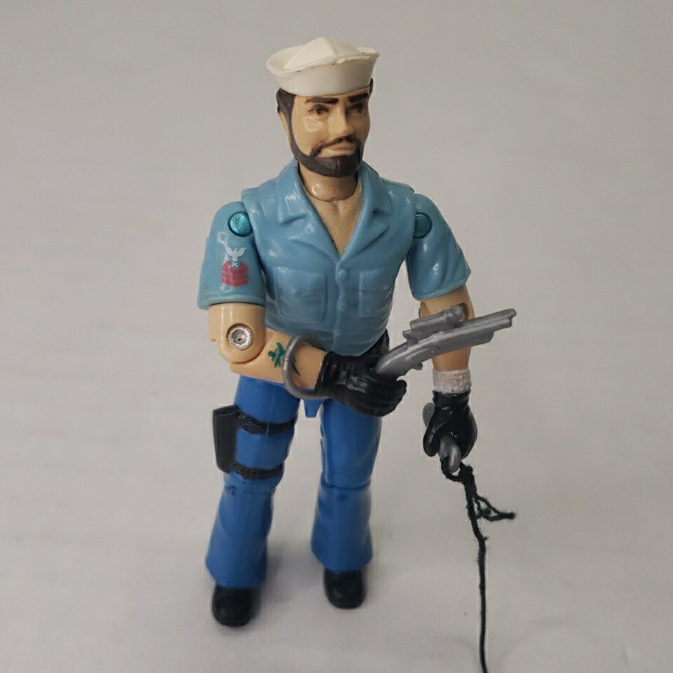 Vintage G.I. Joe Shipwreck Action Figure 1985 ARAH With Weapons Missing Polly