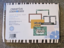 Creative Memories WHAT A ZOO, TOO Mat Pack 24 - NEW