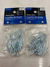 Curtain Hooks 2 3/4" LONG Pin On HOOKS 29050 DRAPERIES HEAVY Set of 14 -2 packs