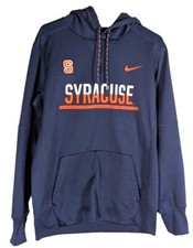 Nike Syracuse University Therma-Fit Hoodie Mens M Navy Blue Comfortable  Warm
