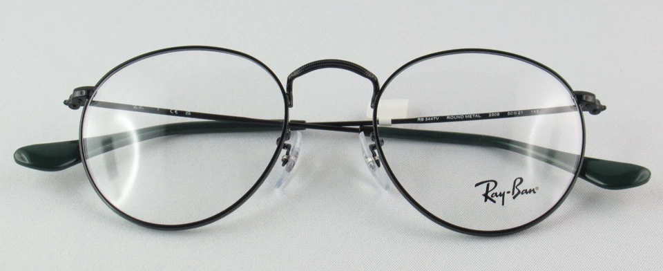 Ray-Ban Mod. RB 3447V Round Metal 2509 Italy Brille Ausstellungsstück ohne Etui - Bild 2 von 4