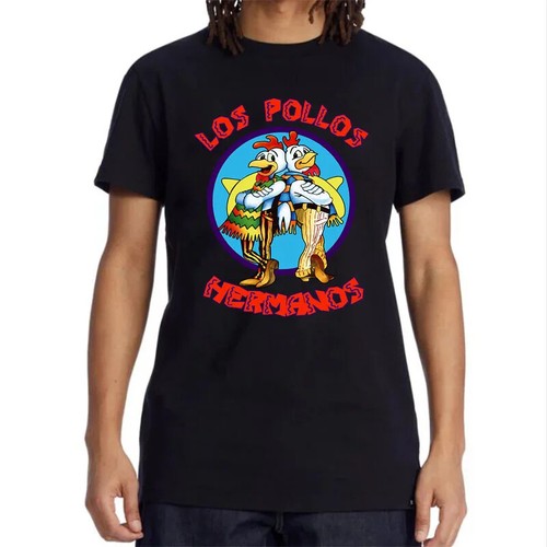 Maglietta Los Pollos Hermanos Breaking Bad maglietta Heisenberg unisex - Foto 4 di 28