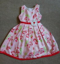 Jona Michelle Special Occasion Dress Girls Size 5 Pink Floral Tie Back READ