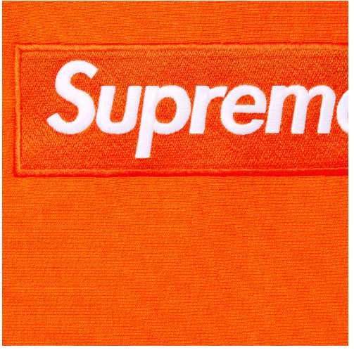 Supreme Box Logo Hooded Sweatshirt Bogo Dark Orange FW24 Size