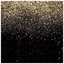 8x8FT Gold Backdrop Glitter Backdrop Gold Spots Bokeh Backdrop Black and Gold...