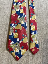 Men s tie 57 Ungaro Paris MultiColor, 100 Soie Made In Italy Floral