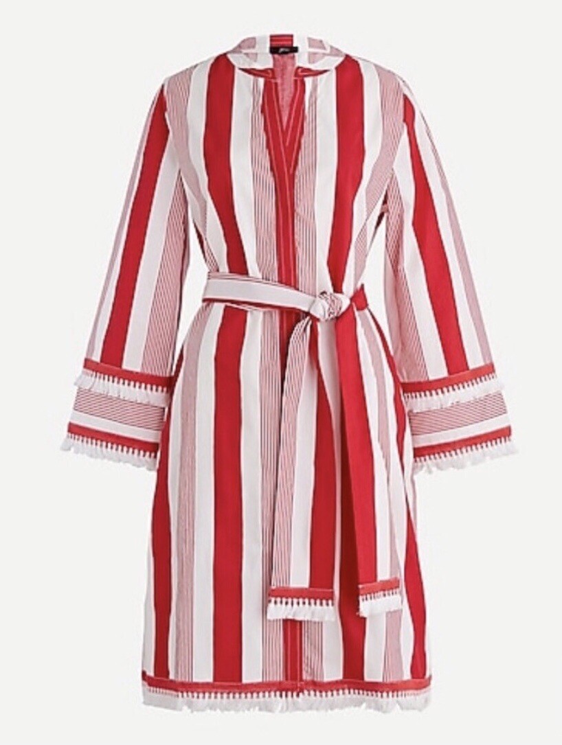 j crew red and white striped dress J. Crew 3/4 Sleeve Red and White Stripe Dress