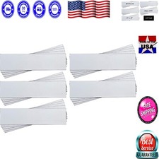 Innovative 25 Pack White Magnetic Strips - Easily Organize with Write-On Surface