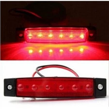 Side Marker Clearance Lights 6LED for Truck Trailer Boat Indicator Lamp 12V 24V