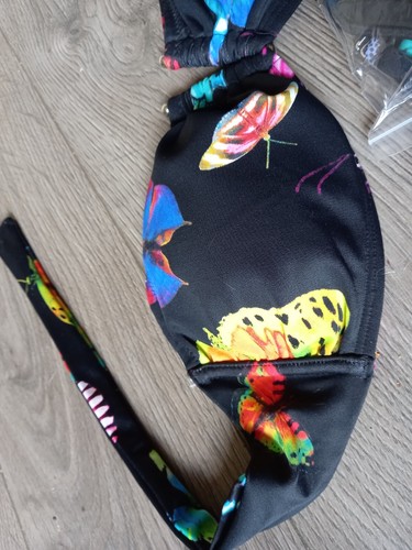 2Chillies Swimwear Australia Bikini - Bandeau. V Bar Butterflies SZ 10 BNWT - Picture 5 of 6
