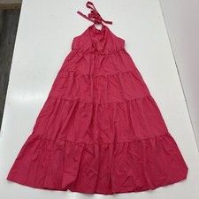 SHEIN Pink Tiered Halter Top Maxi Summer Dress Women’s Size 1XL NEW