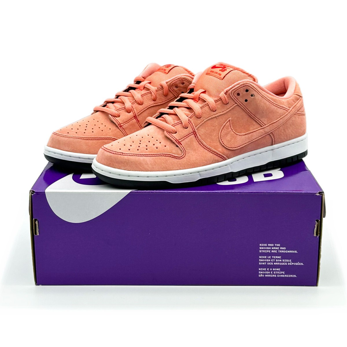 CV1655-600 Nike SB Dunk Low Pink Pig Atomic University Red