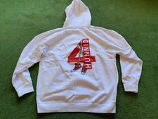 MEN'S YG 4HUNNID 400 CONVERSE WHITE HOODIE PULLOVER SWEATSHIRT SIZE 2XL
