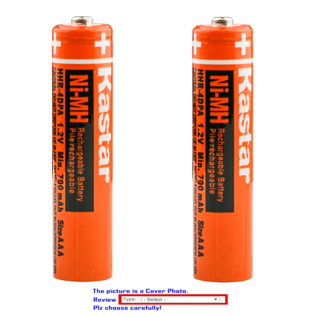 Kastar AAA 1.2V Battery for Panasonic KX-TG7733 KX-TG7734S KX-TG7736S KX-TG7741