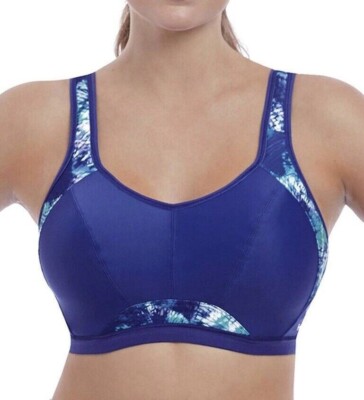Freya Active Epic Sport BH blau Gr.40DD Bügel gepolstert Full Crop Top 4004