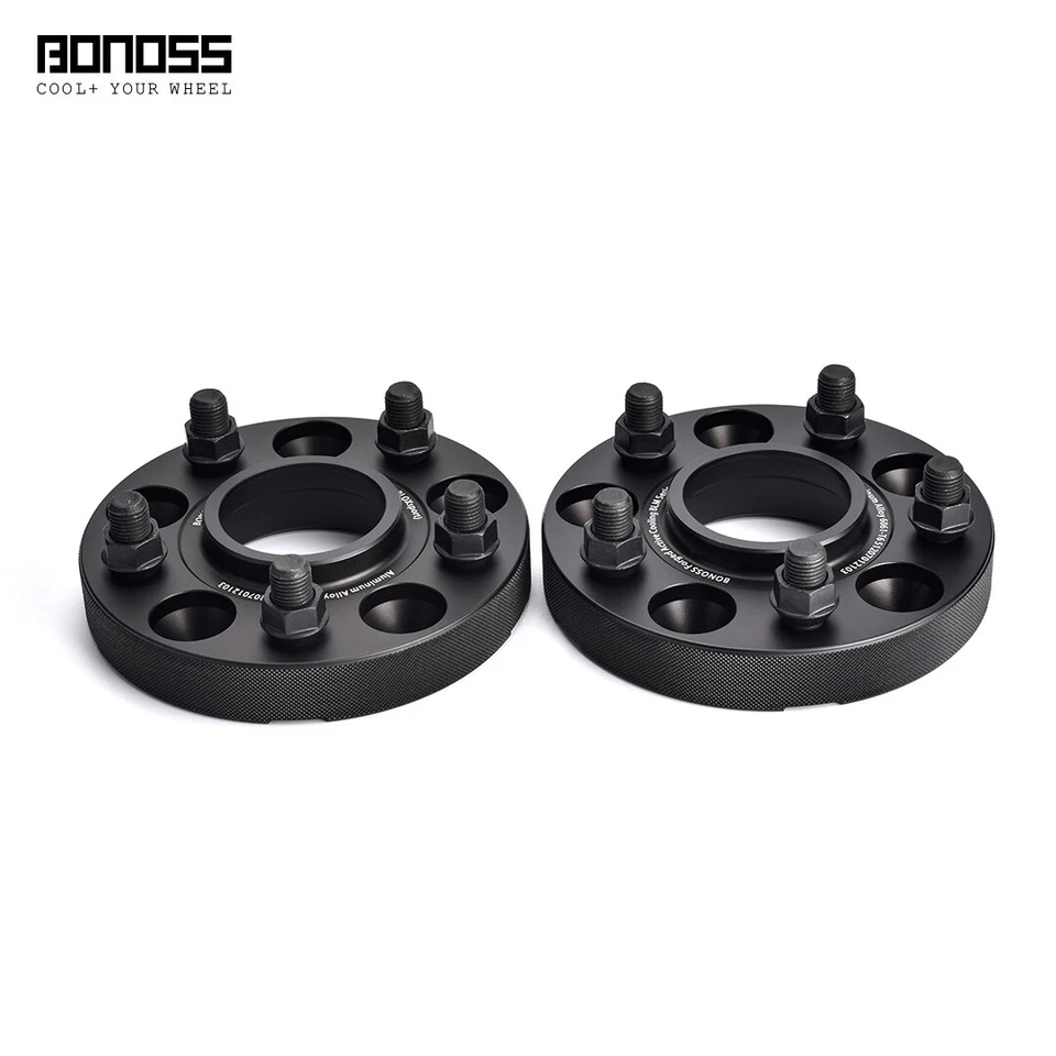 1对25mm / 1英寸BONOSS黑色阳极氧化车轮垫片，适用于起亚Niro 2016-2019 — 第 2/4 张图片