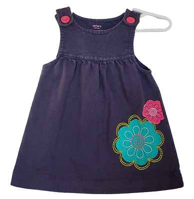 carters navy blue dress Toddler Girl Drop Waist Short-Sleeve Dress - Navy - Otter Avenue