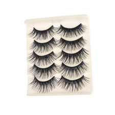 5 Pairs Exaggerated Fake Eyelashes Fakes Eyelash Magnetic 3d Magnetic Eye Lashes