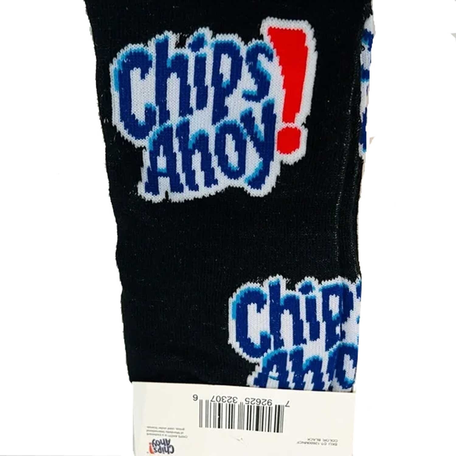 Mens Funky CHIPS AHOY SOCKS Retro Novelty Cookie Monster Logo Party Snacks Theme