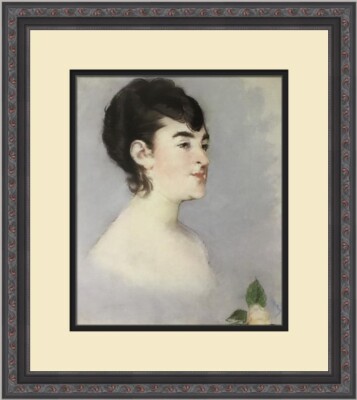 Edouard Manet Mme Isabelle Lemonier Custom Framed Print