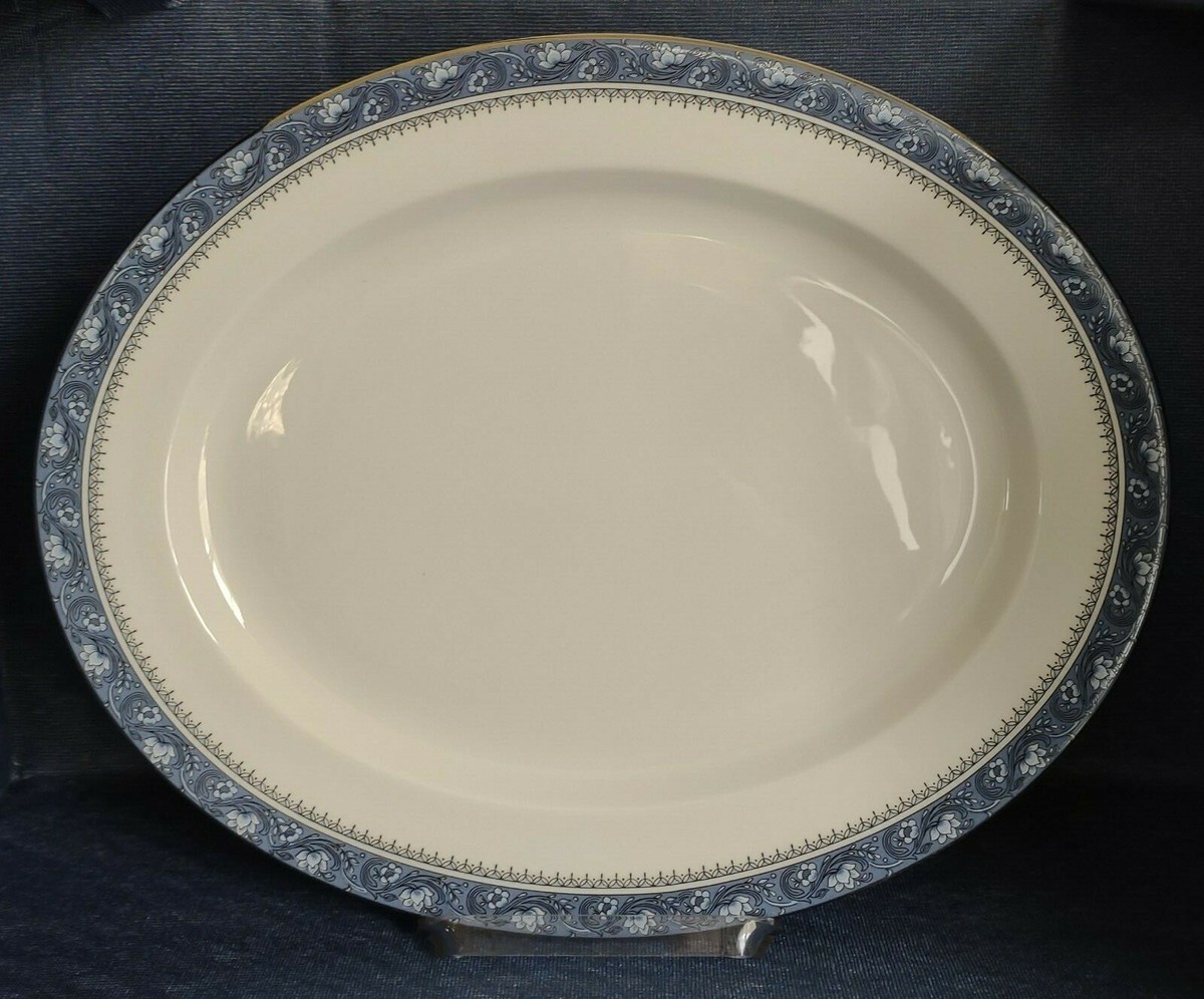 Aynsley Fine English Bone China “Blue Mist” OVAL