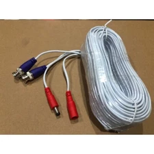 Swann OEM 4K 60ft BNC Video Power Wire Cord for Swann CCTV Cameras Cable White