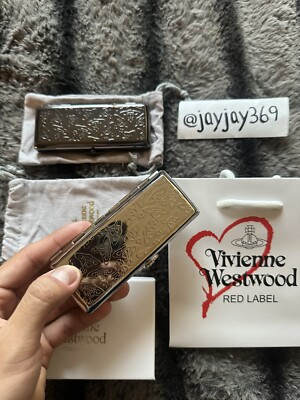 Vivienne Westwood Metal Cigarette Case Metal Nana ORB Silver New (US  SELLER)