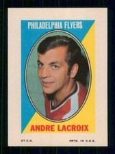 1970-71  TOPPS / OPC  STICKER STAMP  ANDRE LACROIX    20510