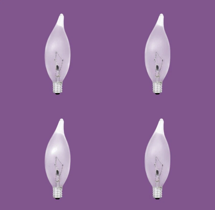 Sylvania 25W Double Life B10 Candelabra Base Light Bulbs Clear 4 Pack - Image 4 of 4