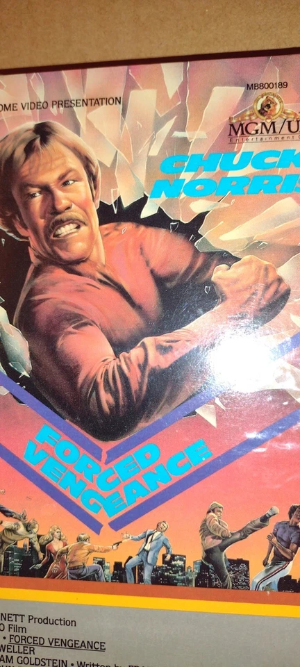 Forced Vengeance Beta Tape Chuck Norris  Sealed MGM Forced Vengeance Watermark  - Image 2 of 4
