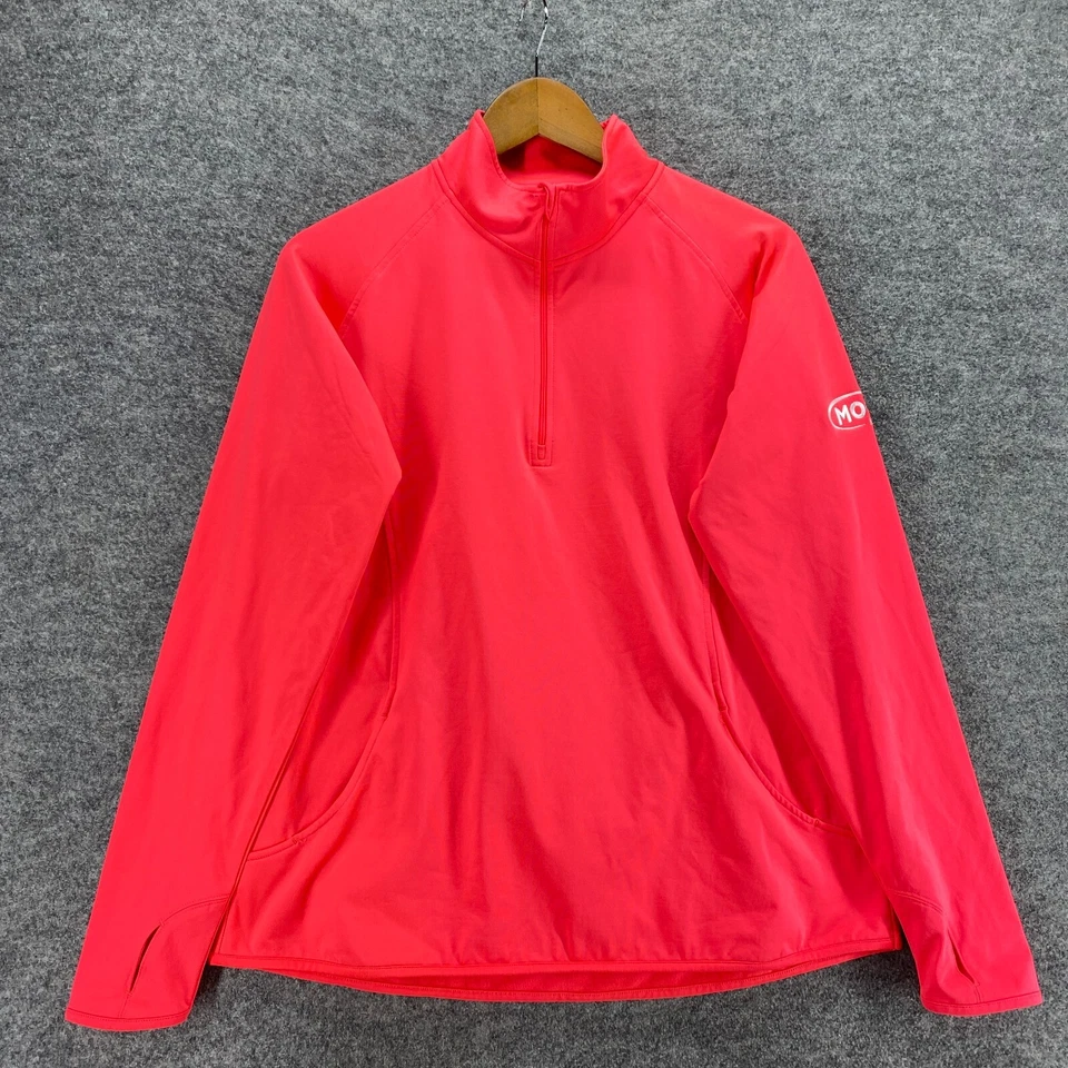 Sport Tek Jacket Women L Large Pink High Neck Zipper Long Sleeve Casual Solid - Image 3 of 4