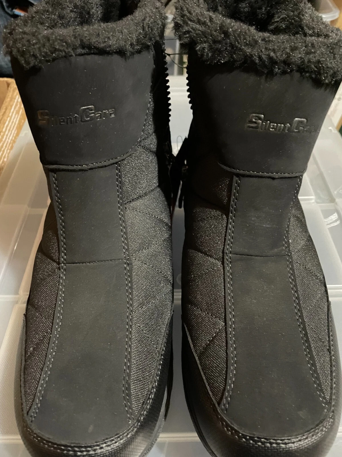 Silent Care Winter Snow Boots Mens Size 11 Black Waterproof Mid-Calf Side Zip
Opens in a new window
