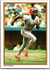 #38 Vince Coleman - St. Louis Cardinals 1987 Topps All-Star Collector's Edition