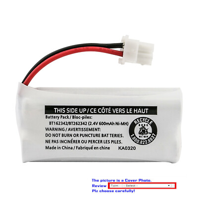 Kastar Ni-MH Battery for Vtech BT162342 BT-162342 BT1623421 BT-1623421 BT166342