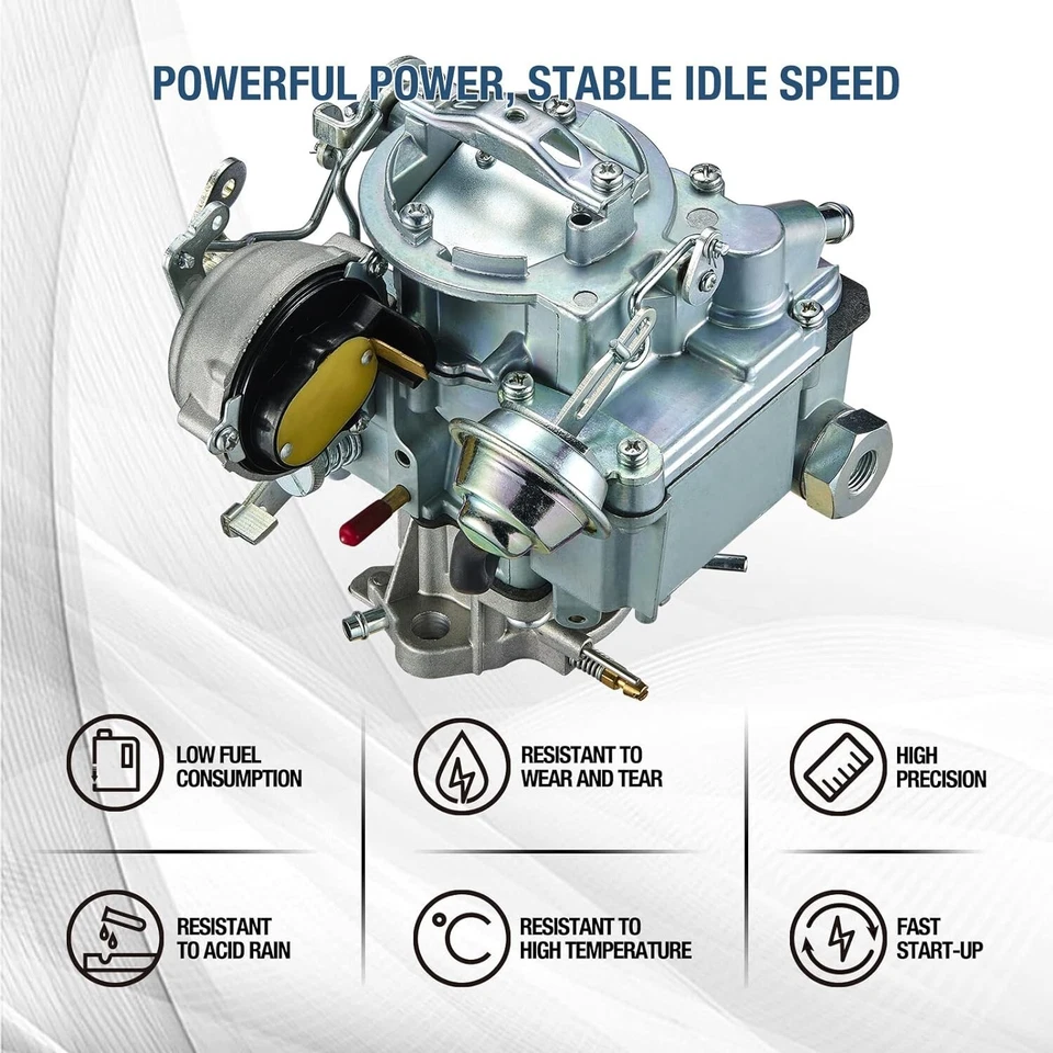 Новый Rochester 1 барр. 213 карбюратор Chevy & GMC 250 292 с дросселем 1970-74 C10 230 - Изображение 2 из 4