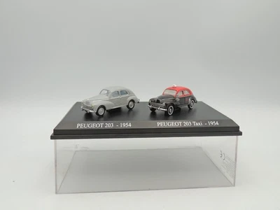Atlas Voiture HO - Peugeot 203 1954 - Coffret Duo Voitures Miniatures 1/87 HO - Photo 1/4