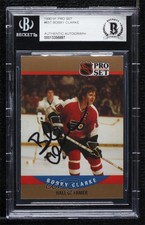 BAS 1990-91 Pro Set Bobby Clarke #657 BGS Authentic Auto HOF 0o9