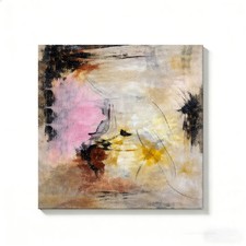 Abstract Colorful Canvas Painting 2D Flat Frameless Wall Art Home Office Decor