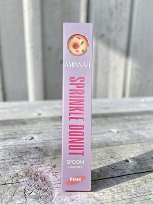 Aminnah Pink Sprinkle Donut Skincare Spoon NIB
