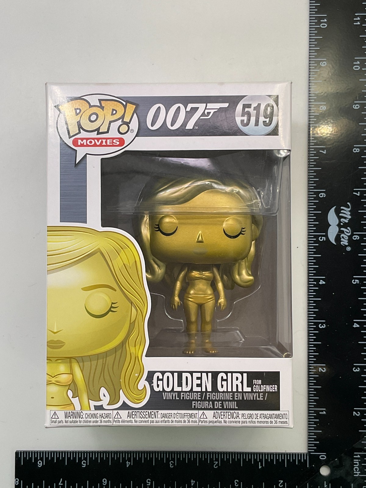 Funko Pop! Películas: Figura Vinilo Golden Girl #519 Goldfinger 007 -Cn I5