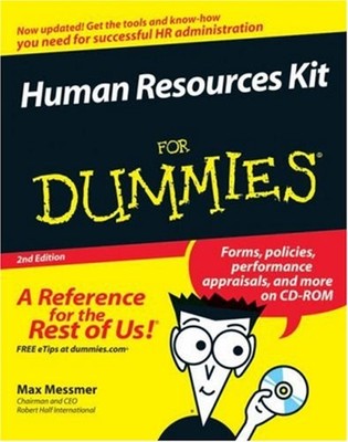 Human Resources Kit for Dummies Paperback Harold, Messmer, Max, J