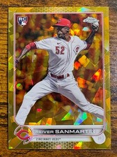 Reiver Sanmartin - 2022 Topps Chrome Sapphire Refractor RC Gold Rookie  /50