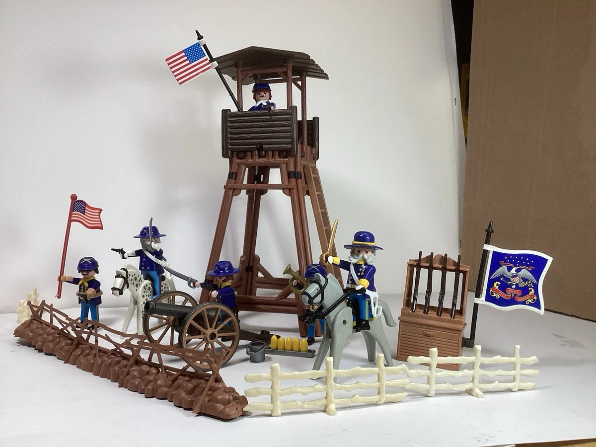 PLAYMOBIL, LOT ANCIENS accessoires fort de cavalerie, Western, Far West PLAYMOBIL, LOT ANCIENS accessoires fort de cavalerie, Western, Far West