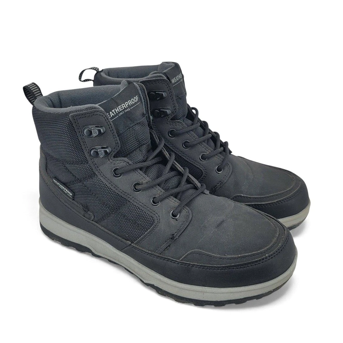 Weatherproof Jenkins Men's Boots Size 8 Black Hiking Trail Outdoor Workwear