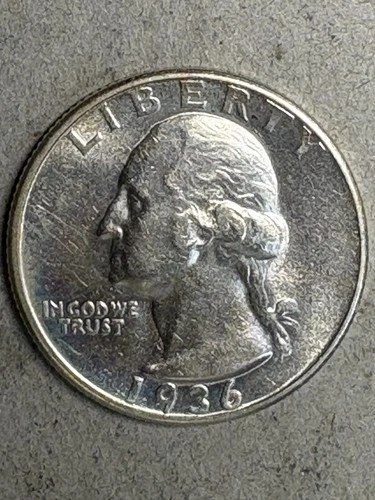 1936-D Washington Quarter Select BU - Lightly Cleaned