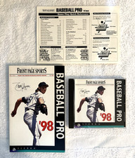 Front Page Sports Baseball Pro 98 PC CD Rom Computer Game Windows 95 Sierra MLB