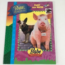 Babe & Friends Pig In The City Paint With Water Activity Book Vintage 1998 90s
