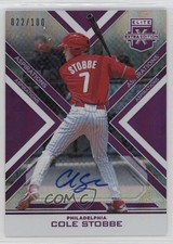 2016 Panini Elite Extra Edition Aspirations Purple 22/100 Cole Stobbe Auto 10ea