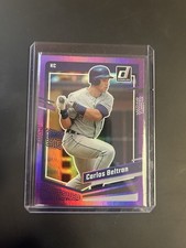 2023 Donruss Baseball Holo Purple Carlos Beltran Kansas City Royals #161