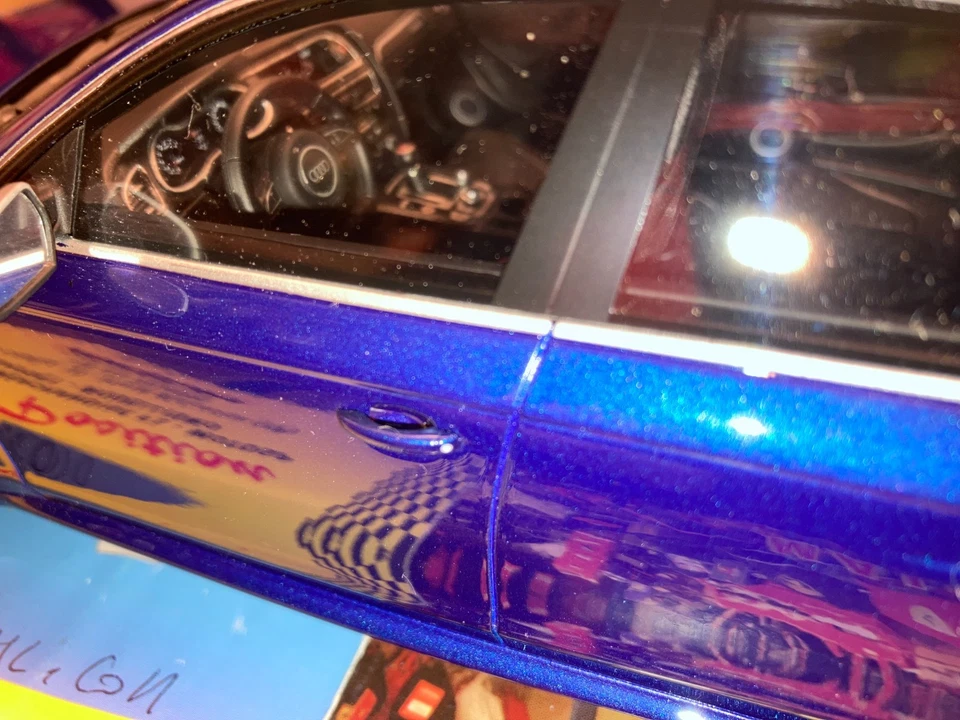 GT016B GT SPIRIT 1:18 AUDI RS4 AVANT B8 2013 BLUE LIM. ED. 1500 PCS SHIP. WORLD - Immagine 3 di 4